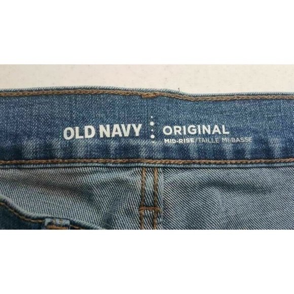 Old Navy Womens Original Mid Rise Size 12 Regular Denim Stretch Blue Jeans - Picture 8 of 8